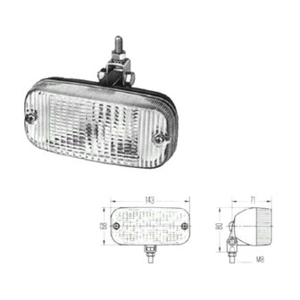 HELLA (TALMU) Tagfahrleuchte 21W Gelb 143x68x77mm | 2XD 964 296-131