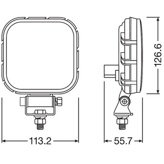 Osram LED R&uuml;ckfahrscheinwerfer Eckig FX120S-WD