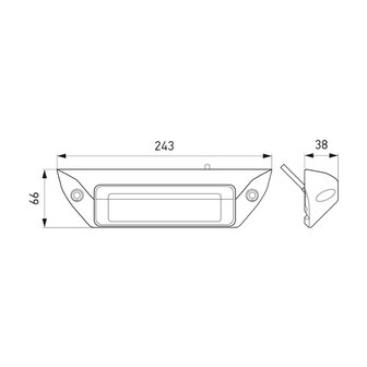  Hella LED-Arbeitsscheinwerfer 2500LM Schwarz | 1 GB 996 098-011