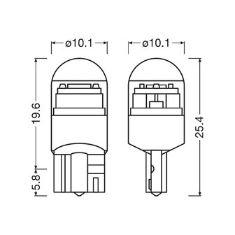 Osram W5W LED Retrofit 12V Set Night Breaker LED ECE-gepr&uuml;ft