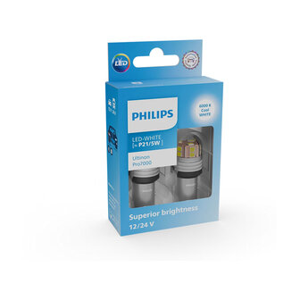 Philips P21/5W LED Retrofit Wei&szlig; 12-24V 2 St&uuml;ck