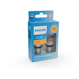 Philips P21/5W LED Retrofit Orange 12-24V 2 St&uuml;ck