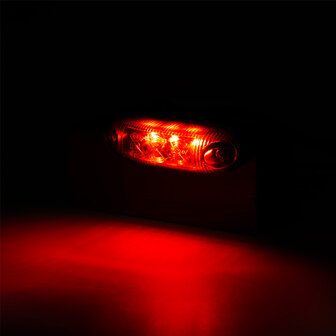 Horpol LED Positionsleuchte Rot Oval LD-410 Dark-Look