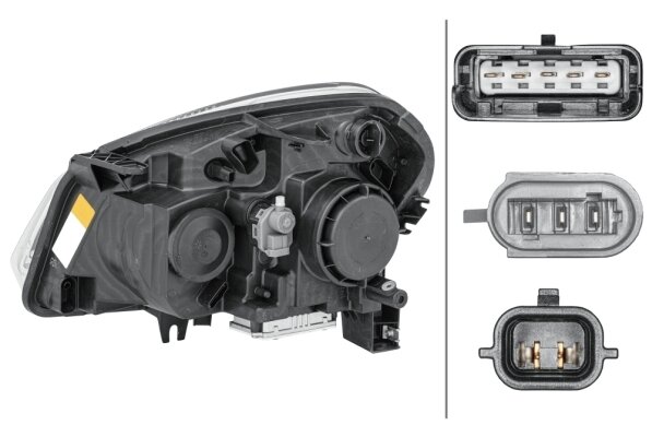 Hella Koplamp Nissan Qashqai 07-10 Rechts Xenon | 1EF 238 042-121