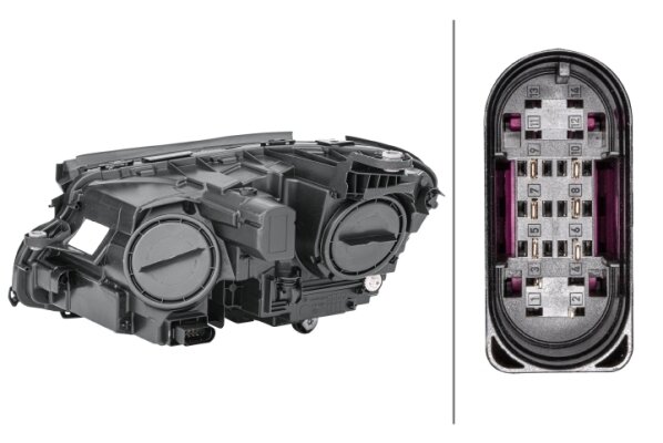 Hella Koplamp Mercedes E-klasse (W213) 16- Rechts H7 | 1EG 012 076-061