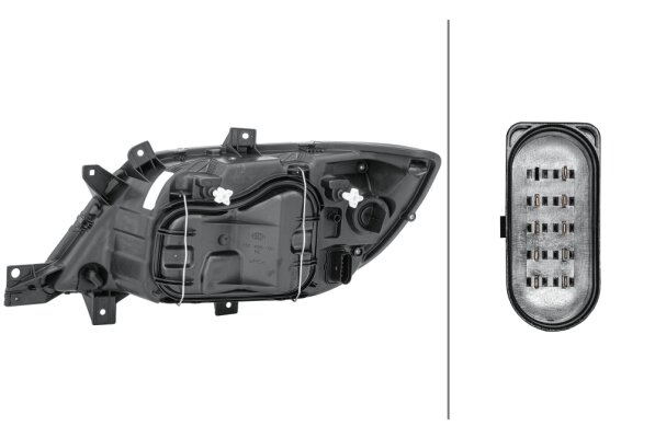 Hella Koplamp MB Sprinter 04/00-08/02 Rechts H7 | 1EH 008 010-021