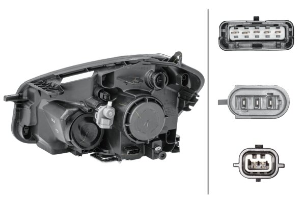 Hella Koplamp Nissan Qashqa (J10/JJ10)10- Rechts Xen | 1EL 010 335-261