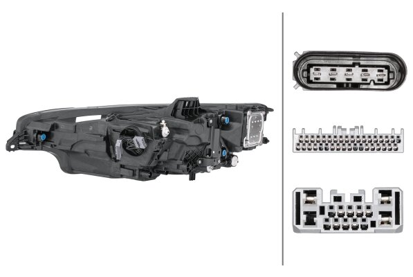 Hella Koplamp Volvo V60 II (225,227) Rechts 18- led | 1EX 013 502-921