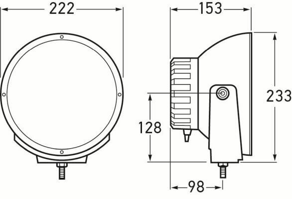 Hella Verstr Luminator Xenon 24V flood light | 1F8 007 560-741