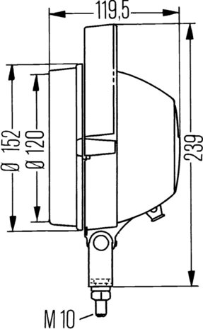 Hella Werklamp Torero m/greep Zonder Schakelaar | 1G3 005 760-031