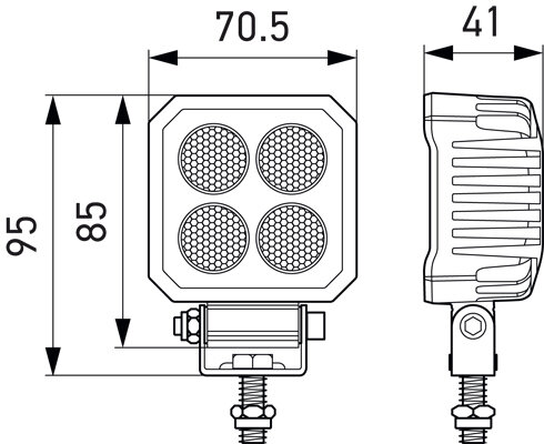 Hella Werklamp led VF 10-30V TS1700 display | 1GA 357 110-003