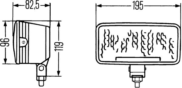 Hella Werklamp 181 John DeeRechts MD1072-1085 | 1GD 003 590-701