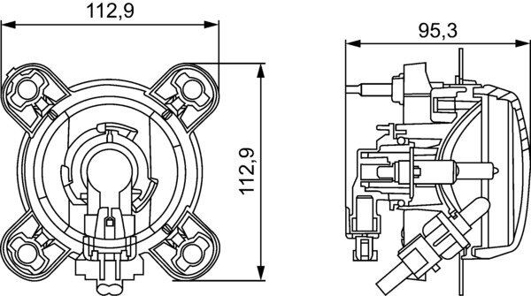 Hella Koplamp H1 met stadsl 24V | 1K0 257 043-517