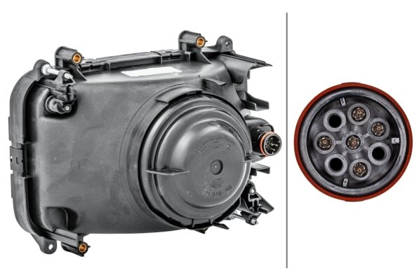 Hella Koplamp Daf F65/75/85 95- Rechts linksverkeer | 1LG 007 660-041