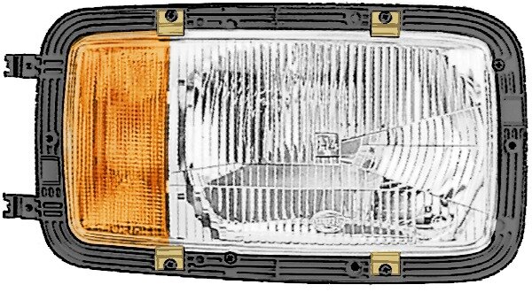 Hella Koplamp Mercedes linksverkeer Links | 1LH 002 658-511