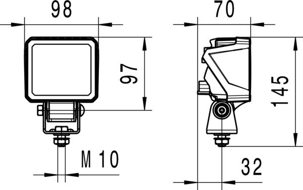 Hella Werklamp Eco 18 led 9-33V 500 mm Voorveld Verlichting | 1GA 996 479-001