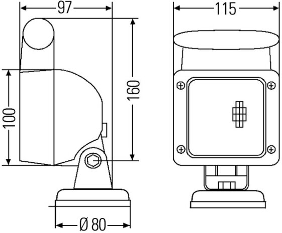 Hella Werklamp UltraBeam 24Vm/magneet | 1GA 997 506-557