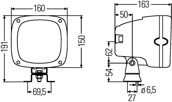 Hella Werklamp AS 200 Xenon 24V PG | 1GA 996 142-141