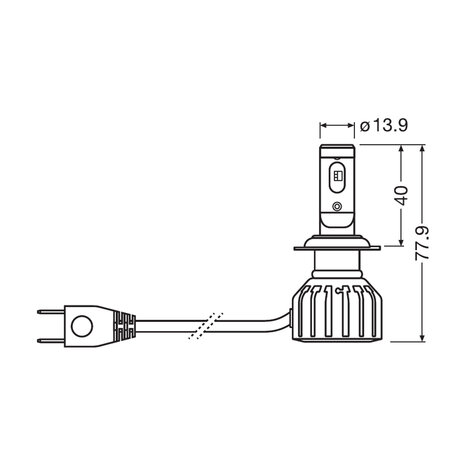 Osram Motorrad H7 LED Hauptscheinwerfer 12V Set Night Breaker LED GEN2 ECE-geprüft