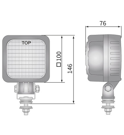 Wesem LED Breitstrahler 2500LM + Deutsch-DT