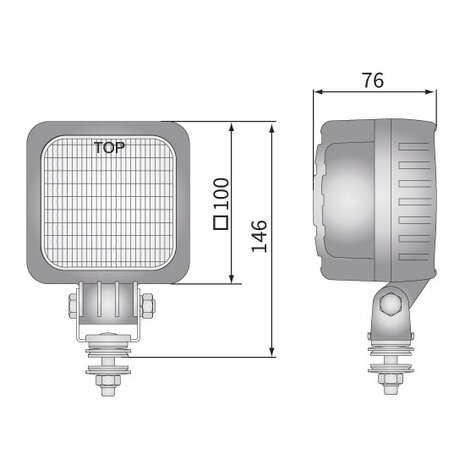 Wesem LED Breitstrahler 800LM + Deutsch-DT