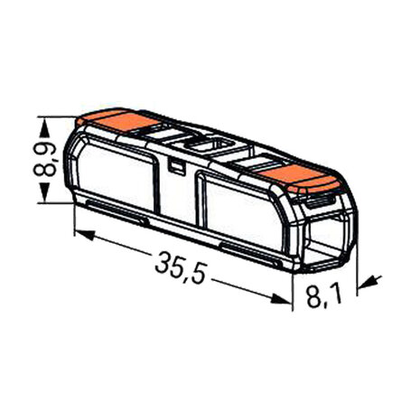 Wago 221-2411 Anschlussklemme 2-fach 60 Stück