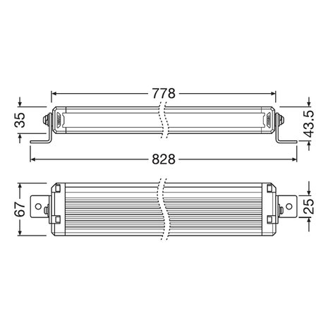 Osram LED Lightbar Kombi VX750-CB- SR SM 78cm