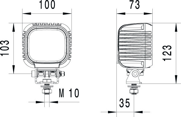 Hella S3000 LED-Arbeitsscheinwerfer 3000LM 12-48V Fernscheinwerfer | 1GA 357 109-012