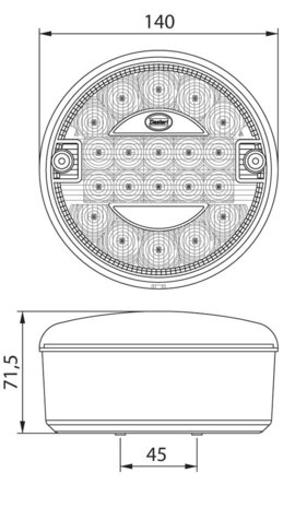 Dasteri LED-Rückfahrlampe 9-33V