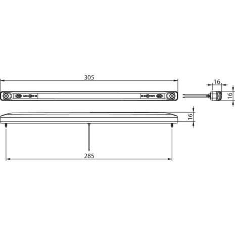 Dasteri LED Positionsleuchte Weiß 24V