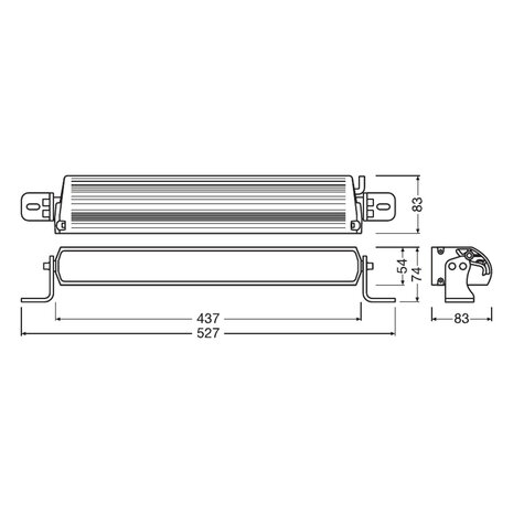 Osram LED Lightbar Kombi FX500-CB SM GEN2 43cm