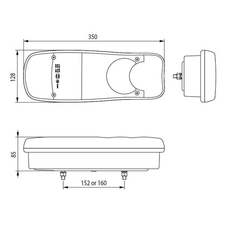 Dasteri Led Rückleuchte 6 Funktionen Links