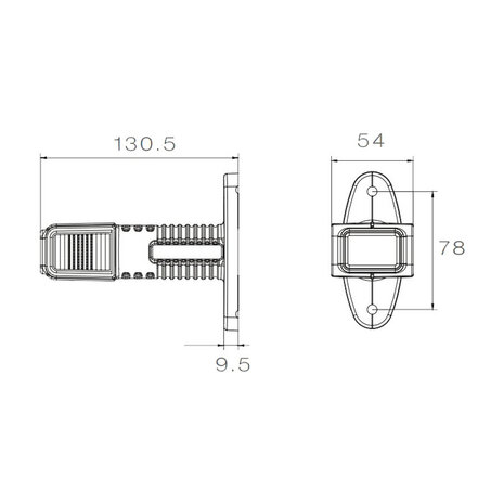 Aspöck LED Seitenleuchte Superpoint IV Lang | Rechts