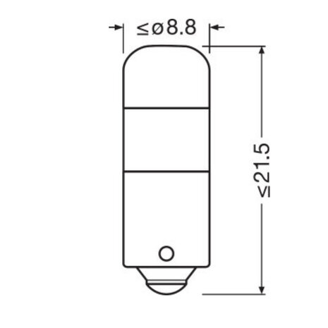 Osram T4W LED Retrofit Weiß 12V BA9s 2 Stück | OFF-ROAD ONLY