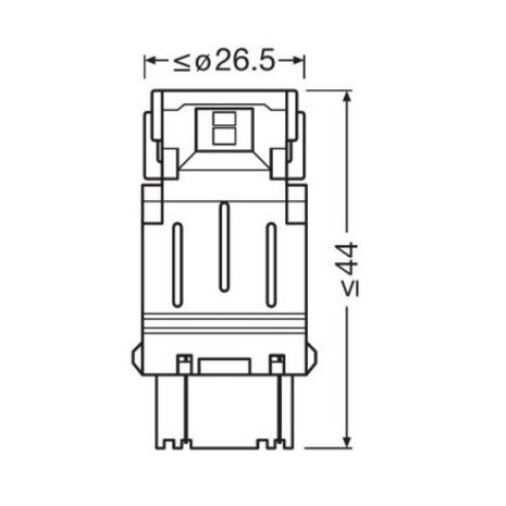 Osram P27/7W LED Retrofit Weiß 12V W2.5x16q 2 Stück | OFF-ROAD ONLY