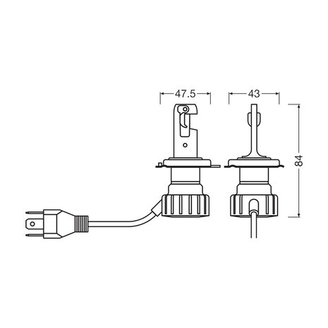 Osram Night Breaker LED Smart H4 ECE-zugelassenes Set | +330%