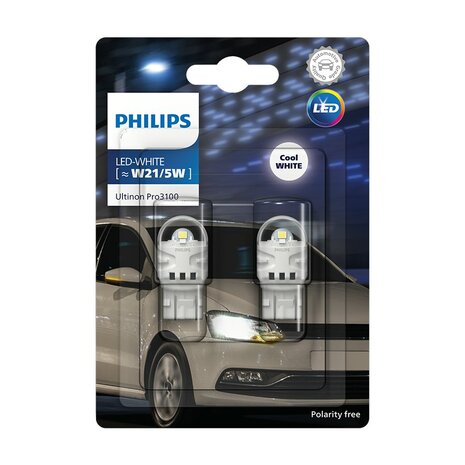 Philips W21/5W LED Retrofit Weiß 12V 2 Stück