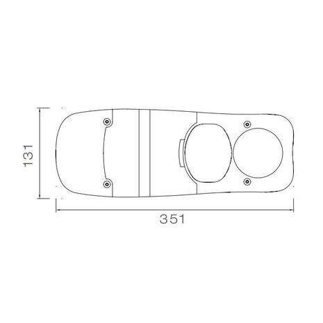 Aspöck Eurofab Rückleuchte Glas Links / Rechts