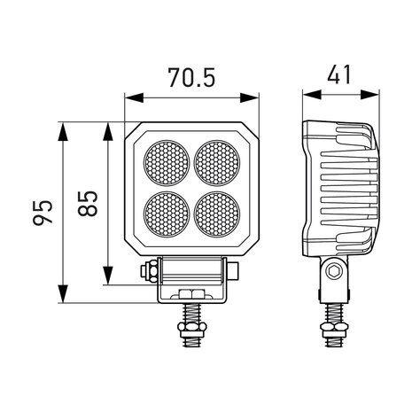 Hella LED Rückfahrscheinwerfer TS1700 | Deutsch-DT | 2ZR 357 110-521