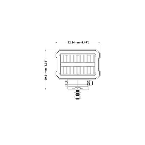 Boreman LED Arbeitsscheinwerfer 4000LM + Positionslicht (Rot oder Orange)