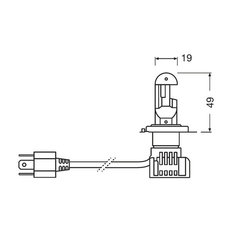 Osram H4 LED Hauptscheinwerfer 12V Motor Night Breaker LED ECE-geprüft pro Stück