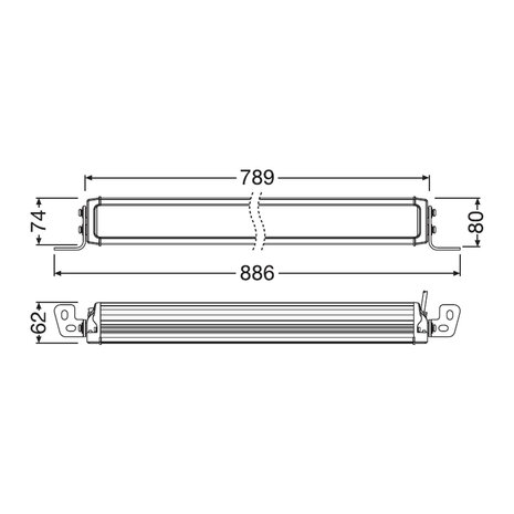 Osram LED Lightbar Kombi VX750-CB- DR SM 78cm