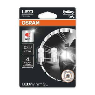 Osram W5W W2.1x9.5d LED Retrofit Rot Satz 12 volt | OFF-ROAD ONLY