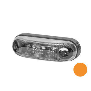 Horpol LED Positionsleuchte Orange Oval LD-390 Dark-Look